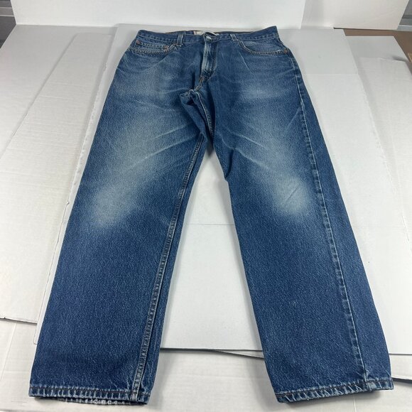 Y2K Levi's Jeans Men's 33 x 30* 505 Straight Blue Faded Cotton Denim Tag 36 x 32 - Picture 1 of 16